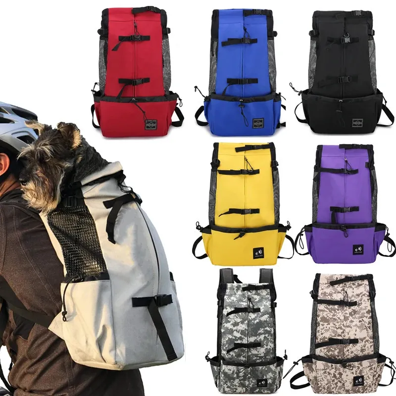 Bolsa de cachorro respirável Pet portátil Pet Outdoor Travel Mackpack Big Dog Cat Smags para cães Acessórios de cães de bulldog franceses 240412