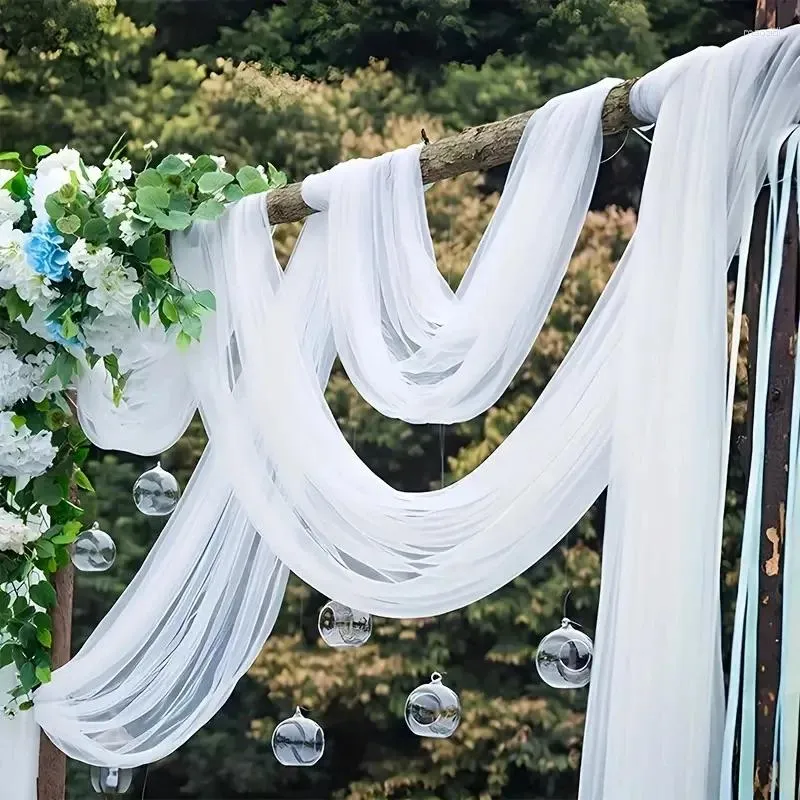 Decorazione per feste 1 pezzo Elegante tende per l'arco di nozze bianche adatte per il compleanno di fidanzamento