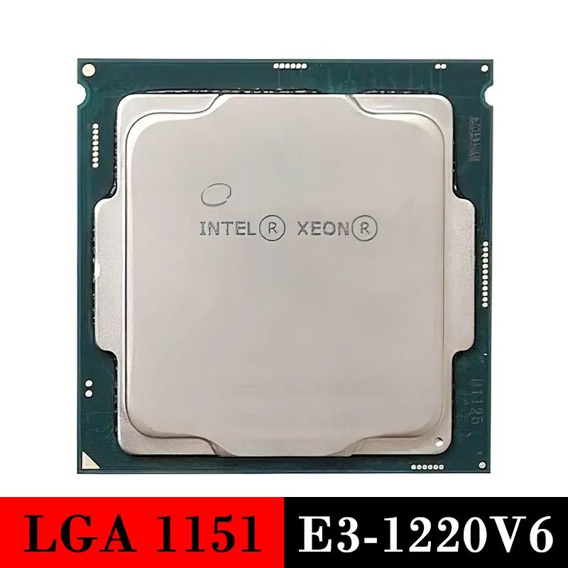 Processore server utilizzato Intel Xeon E3-1220v6 CPU LGA 1151 DDR4 DDR3L 1220 V6 LGA1151