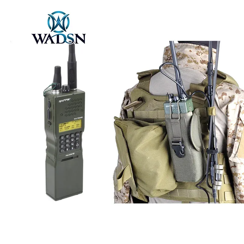 Accessoires wadsn tactical an / prc152 mannequin Airsoft Radio Case Hunting CS Wargame Tri Prc 152 Radiotephone Modèle Plastique pour Baofeng Uv3r