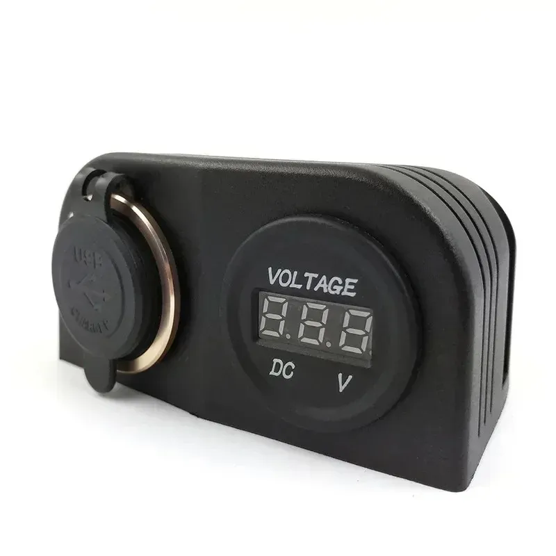 1/2 ثقوب جديدة سيارة مقبس USB قاعدة خيمة USB/Voltmeter/سجائر أخف وزناً قاعدة توصيل الطاقة لقوارب شاحنة دراجة نارية ATVFOR SOCKET