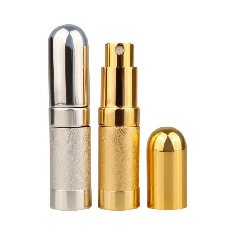 6 ml Bullet Perfume Perfume Bouteille pulvérisation en aluminium Bouteille vide Cosmétique Portable Petite lignée en verre de bouteille