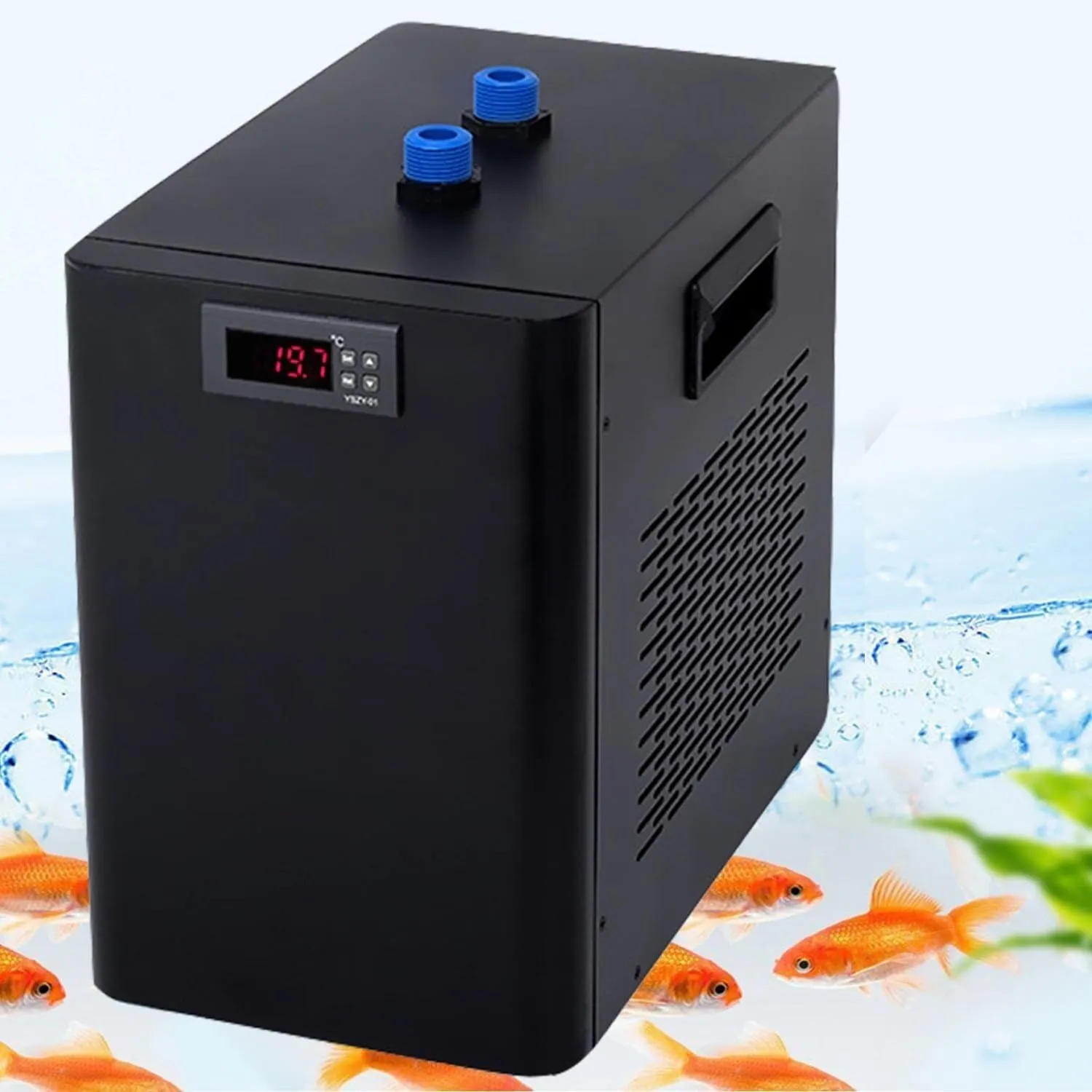 View of Compact Aquarium Chiller with Digital Thermostat - Precise Temperature ...