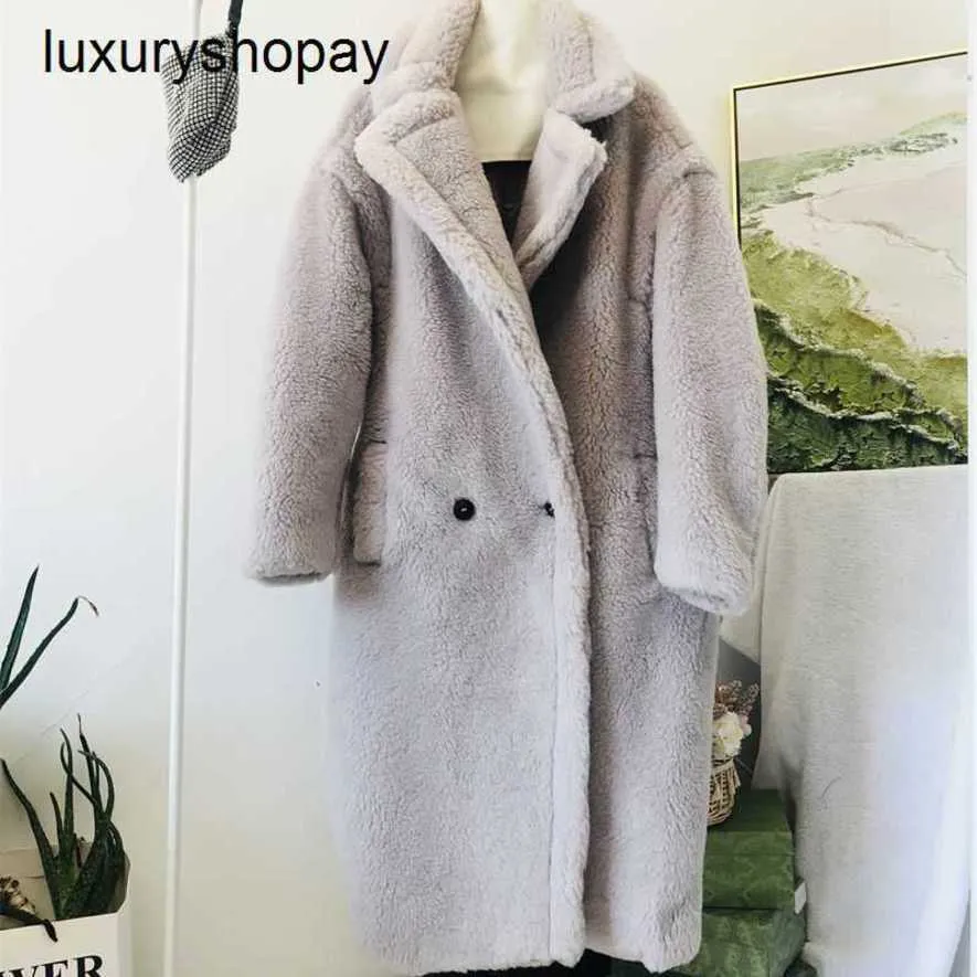 Maxmaras Coat Teddy Bear Womens Cashmere Coats Wool Winter Add New Colors Stir Fried Chicken Keeps Warm and Looks Great Long Style Alpaca Mixe