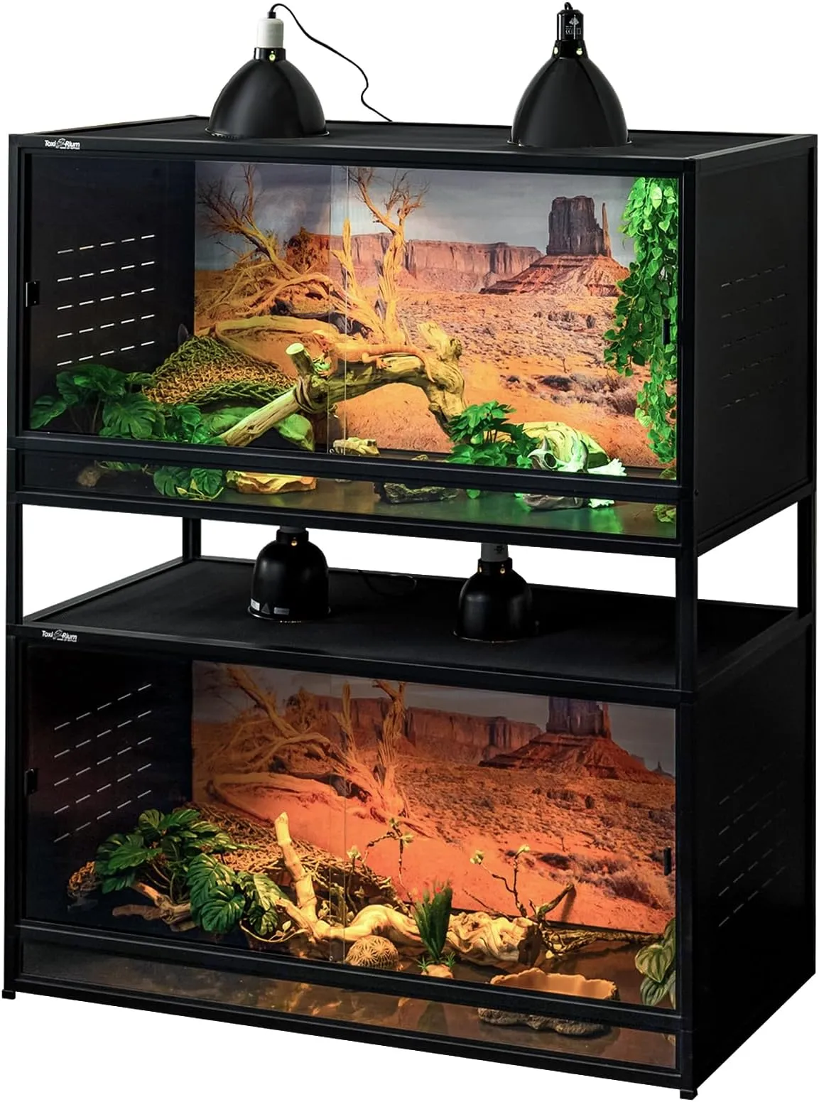 Large 120 Gallon Reptile Tank with Front Opening 4x2x2FT PVC