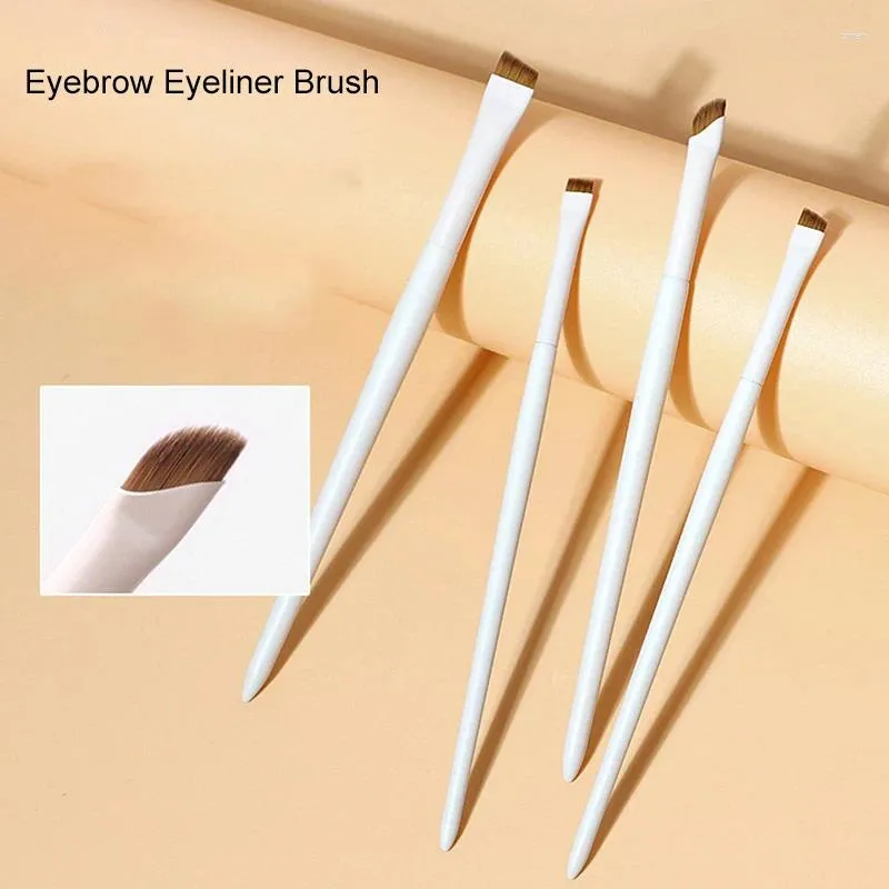 Make -up Pinsel Professionell abgewinkelte Flat Eyeliner Pinsel Augenbrauen Anwendung Lippen Augenfleckwerkzeuge