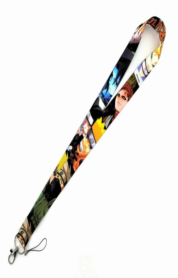 Naruto Anime Lanyard voor sleutelhanger ID -kaart Cover Pass Student Mobiele telefoon USB Badge Holder Key Ring Neck RAPS5663720