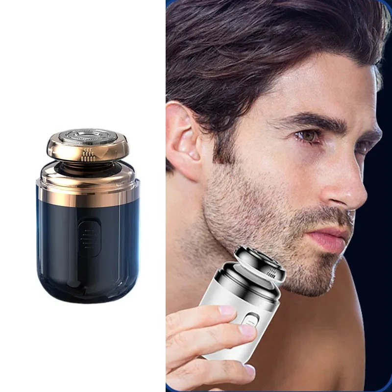Mini Electric Rasierrasierrasierung Tragbares Rasierer Taschengröße Outdoor Smart Battery Tool Bart für Männer 240420