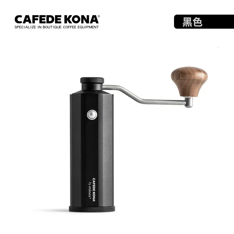 Handmatige koffieboonmolen Huishouden Portable Legering Steel Hand Gebrouwen Espresso CNC Machine slijpen Core 240425