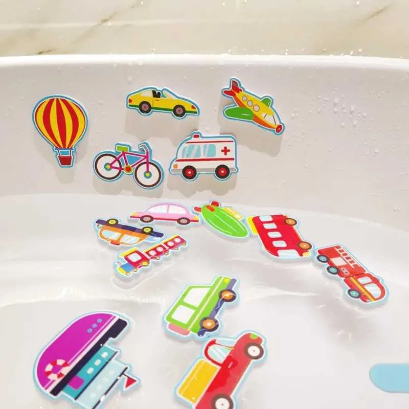 Baby bad speelgoed baby bad speelgoed auto's boot cognitief drijvend speelgoedschuim eva puzzel baden speelgoed voor kinderen kinderen badkamer speel waterspel speelgoed