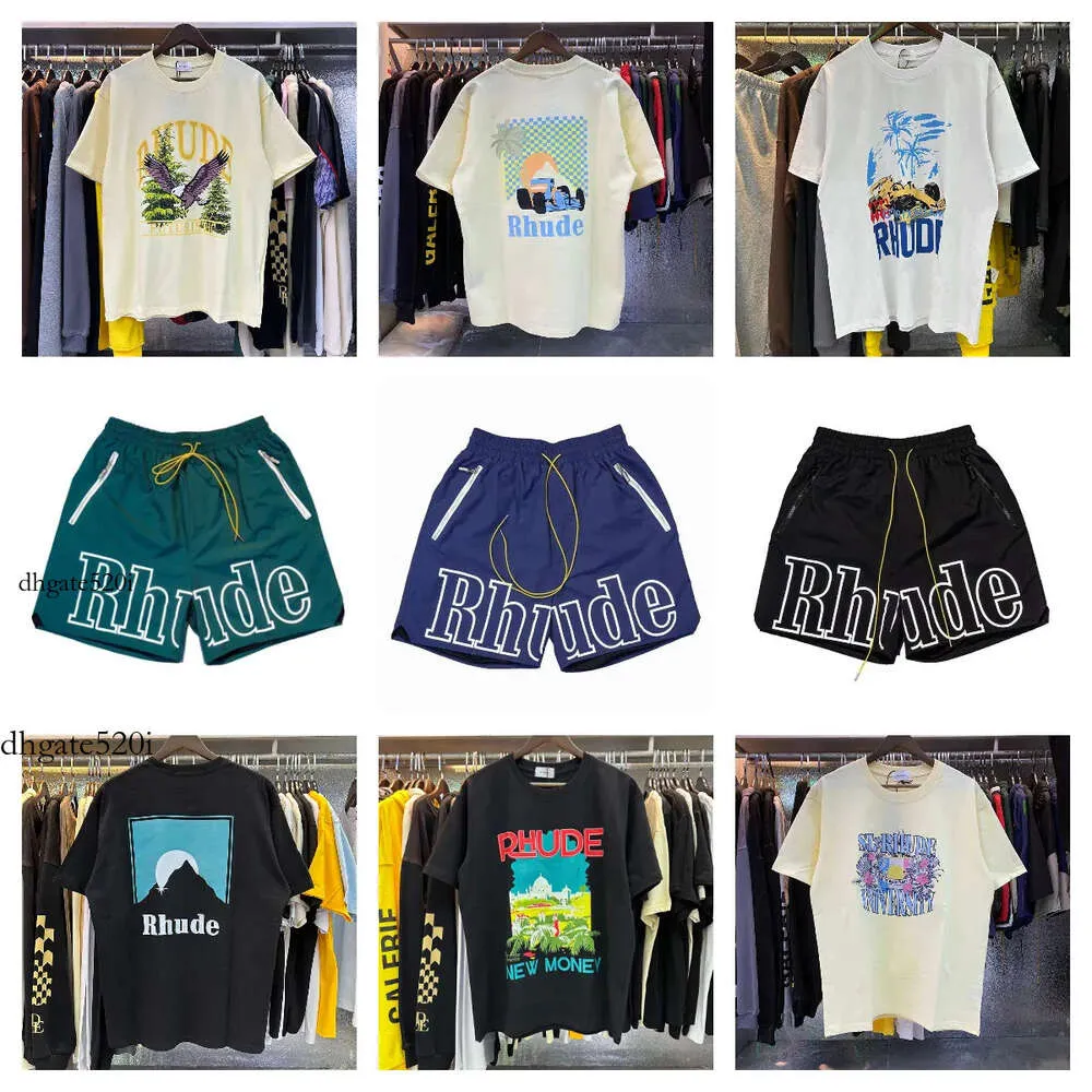 Rhude herr t shirts rhude skjorta män t-shirt rhude t shirt deigner t hirt rhude hirt deigner thirt rhude hort matematik björn trett lång bokstav loe hort gothic t