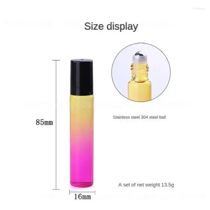 Storage Bottles Bottle Glass Stainless Steel Roller 1pcs 10ml Makeup Tool Refillable Liquid Container Empty
