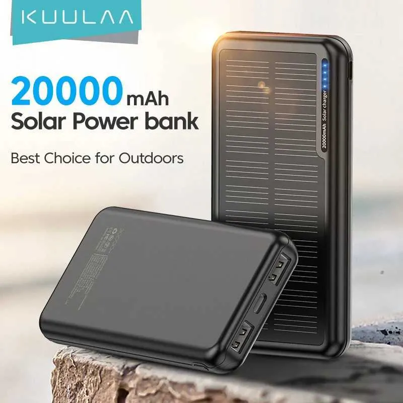 Banks de teléfono celular Banks Kuulaa 20000mAh Battery Battery Pack para cargación de teléfono portátil de batería externa adecuada para Xiaomi iPhone 15 14 12 Pro J240428