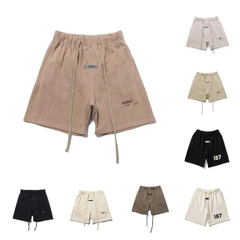 designers korta byxor shorts mens kvinnor bokstav tryck remsa webbing casual kläder sommar strandkläder lös elastisk midja snabb torkning andningsbesätt xin