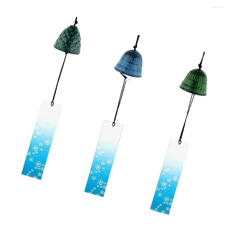 Decorative Figurines 3pcs/set Wind Bell Japanese Cast Iron Windchime Temple