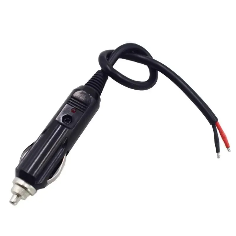 High Quality 12V24V Auto 20A Male Car Cigarette Lighter LED Socket Plug Connector Adapter Interior Replacement Cigarette Lighter