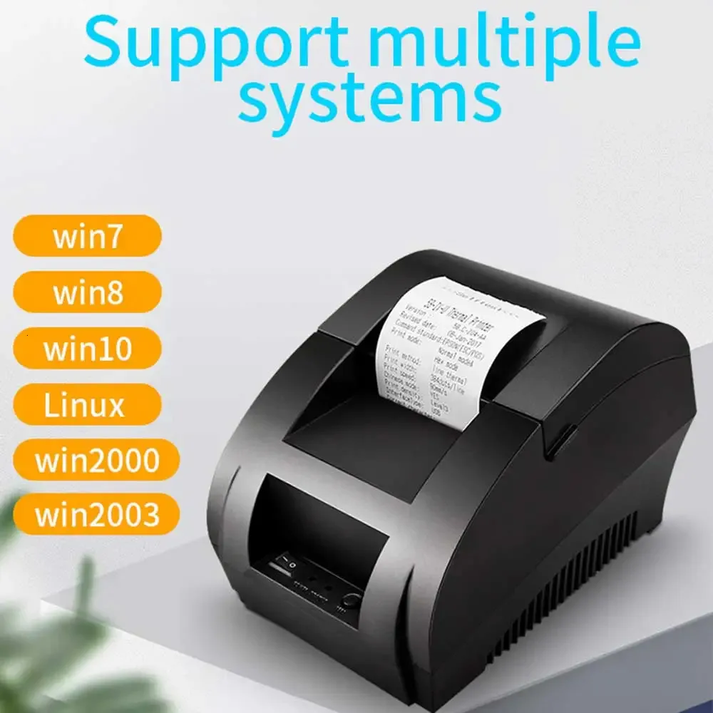 HZTZ 5890K 58 mm thermische printer 58 mm USB thermische ontvangstprinter USB POS Systeem Supermarkt HZ-5890K 240420