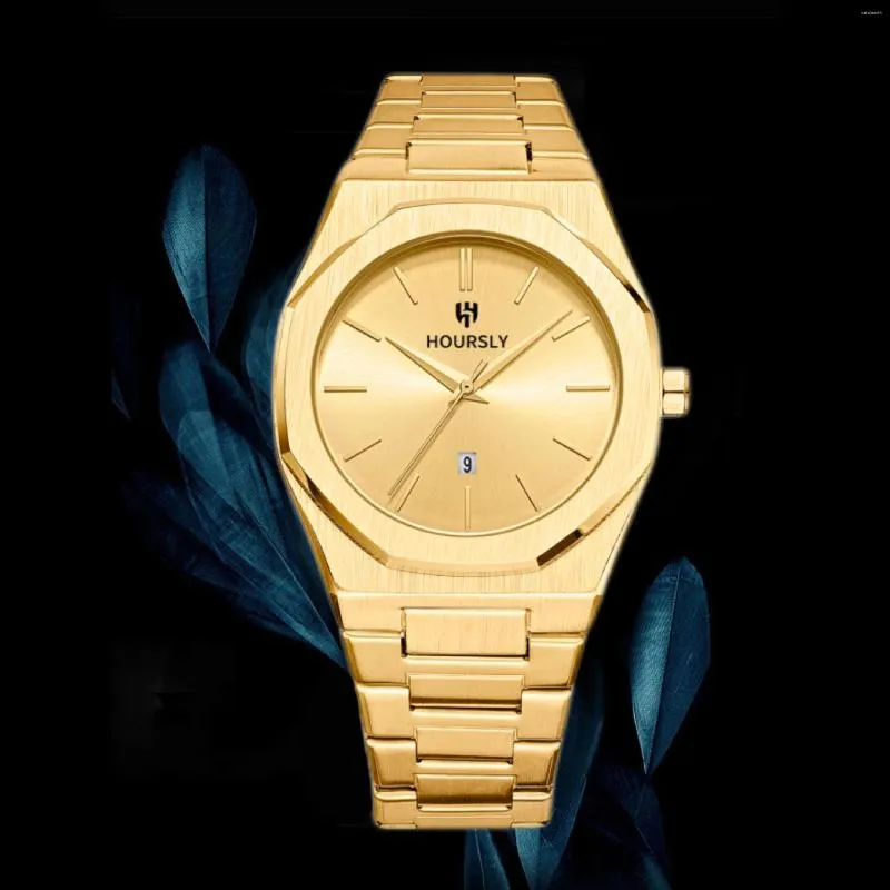Montre-bracelets surveiller les hommes imperméables 3ATM Fashion Quartz Wristwatch en acier inoxydable horloge décontractée simple Relogios Masculino Gift