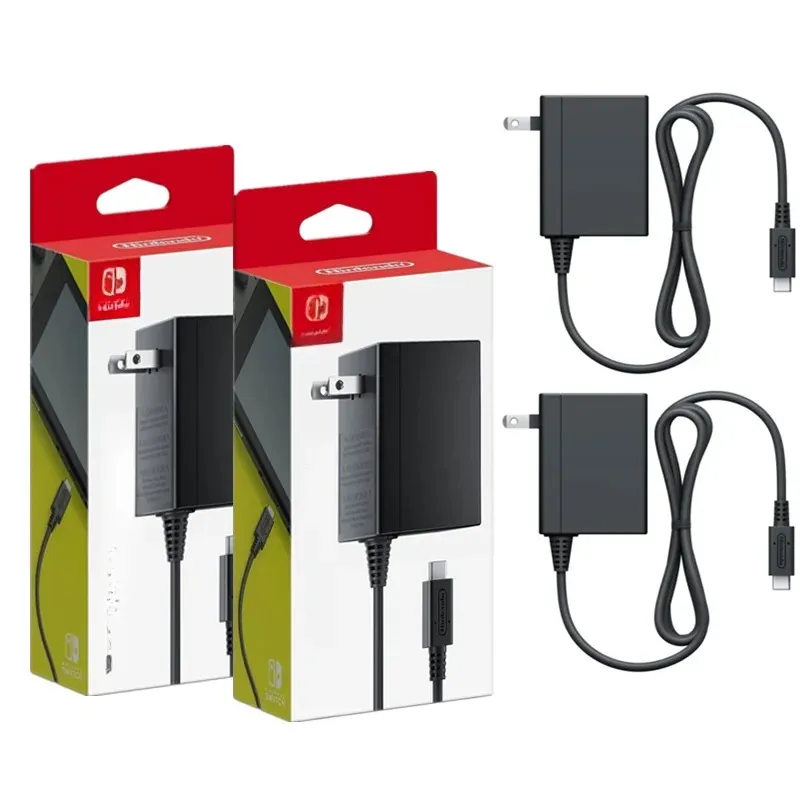 Original 100-240V-Stromadapter-Ladegerät für NS Switch Power Adapter für Nintend Switch Lading EU US-Stecker