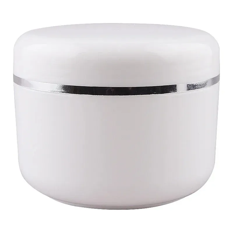 /Pack 20ml 30ml 50ml Cream Jar White Plastic Makeup Container Sample Cosmetics Box Empty Makeup Jar Pot Refillable Bottles