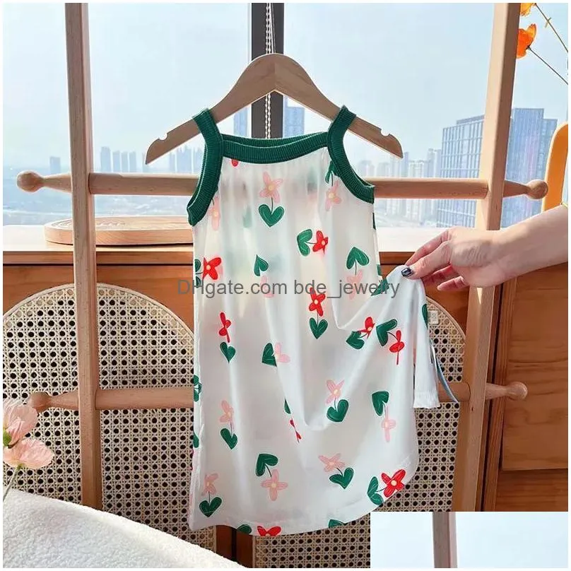 Mädchenkleider Mädchen Kleinkind Kinder Kinder Daisy Slip Kleid Blumenstrand Nachtdressel Big Tennis Kleidung Drop Lieferung matni dhivw