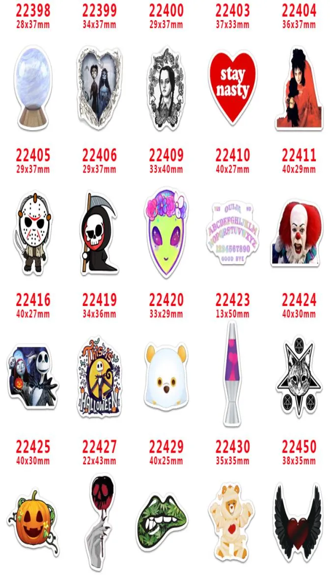 60pcslot PR22398 Halloween Character Cartoon Flatback for Hair Bows Hair Accessories Planar Resin Crafts DIY Decorations4441932