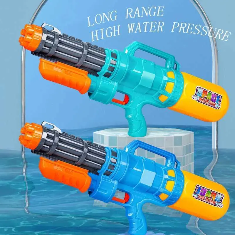 Gun Toys Water Gun Gatling Amusement Cannon Cannon большой способность детские мальчики Toys Bool Beach Spart Sports Summer Fun T240428