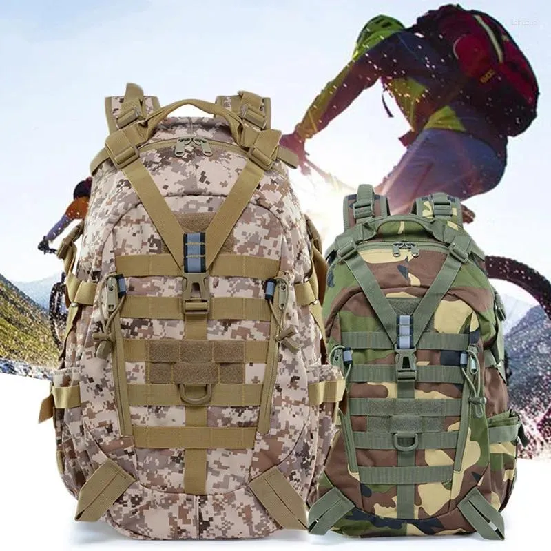 Zaino 2024 da viaggio militare borse da viaggio esercito tattico molle arrampicata escursionistica all'aperto riflettente