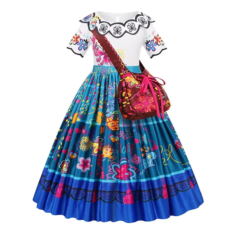 encanto birthday dress New Girl Costume Dresses Isabela Encanto Lace Up Princess Cosplay Part   ilovethedress