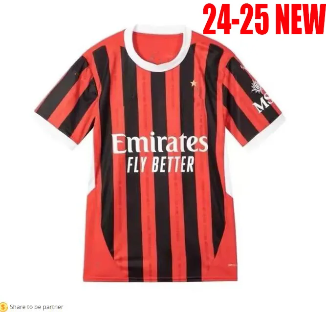 24 25 Maglia Milan Giroud Rafa Leao Pulisic 4th Soccer Jersey Kid Kit 2024 2025 Home Away Away Away Football Shirts Calio Maillot Tomori Theo Pleasures Fourth Ac