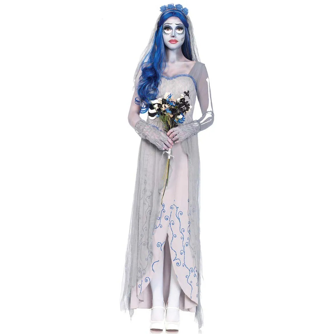 Corpse Bride Costume for Woman Horror Halloween