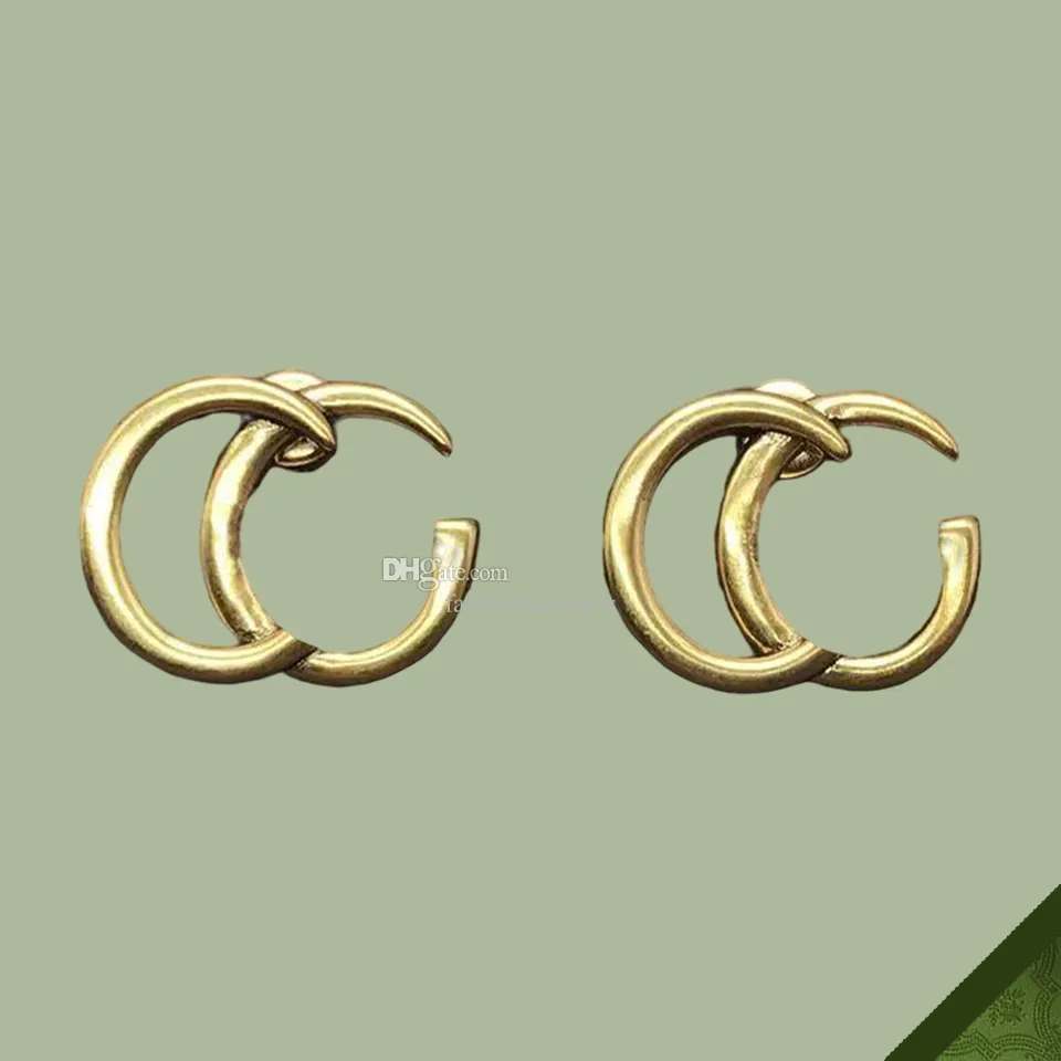 Boucle d'oreille Moucrages d'oreilles Designer G Luxury Jewelry Bijoux S925 Pin en argent Vintage Lettre classique en laiton Nouvelle Fashion High Quality Womens Mens Livraison gratuite