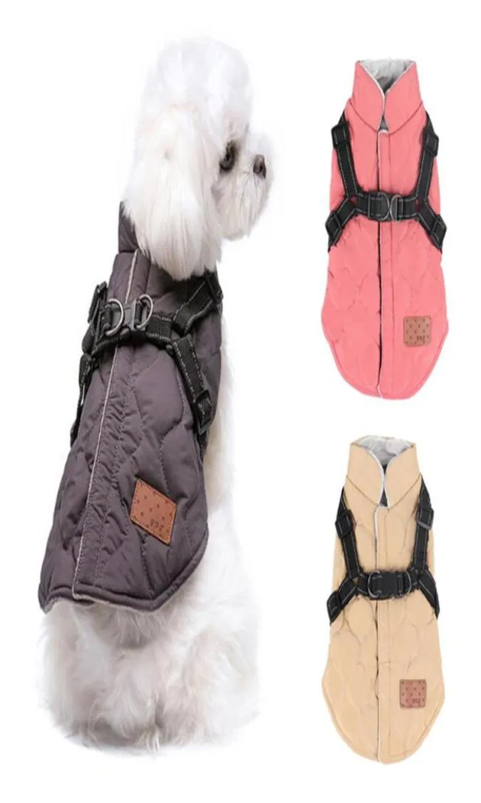 Petits chiens harnais veste vêtements de chiot vêtements d'hiver veste pour chiens manteau vêtements de compagnie chauds pour shih tzu caniche chihuahua puddy 2011494089