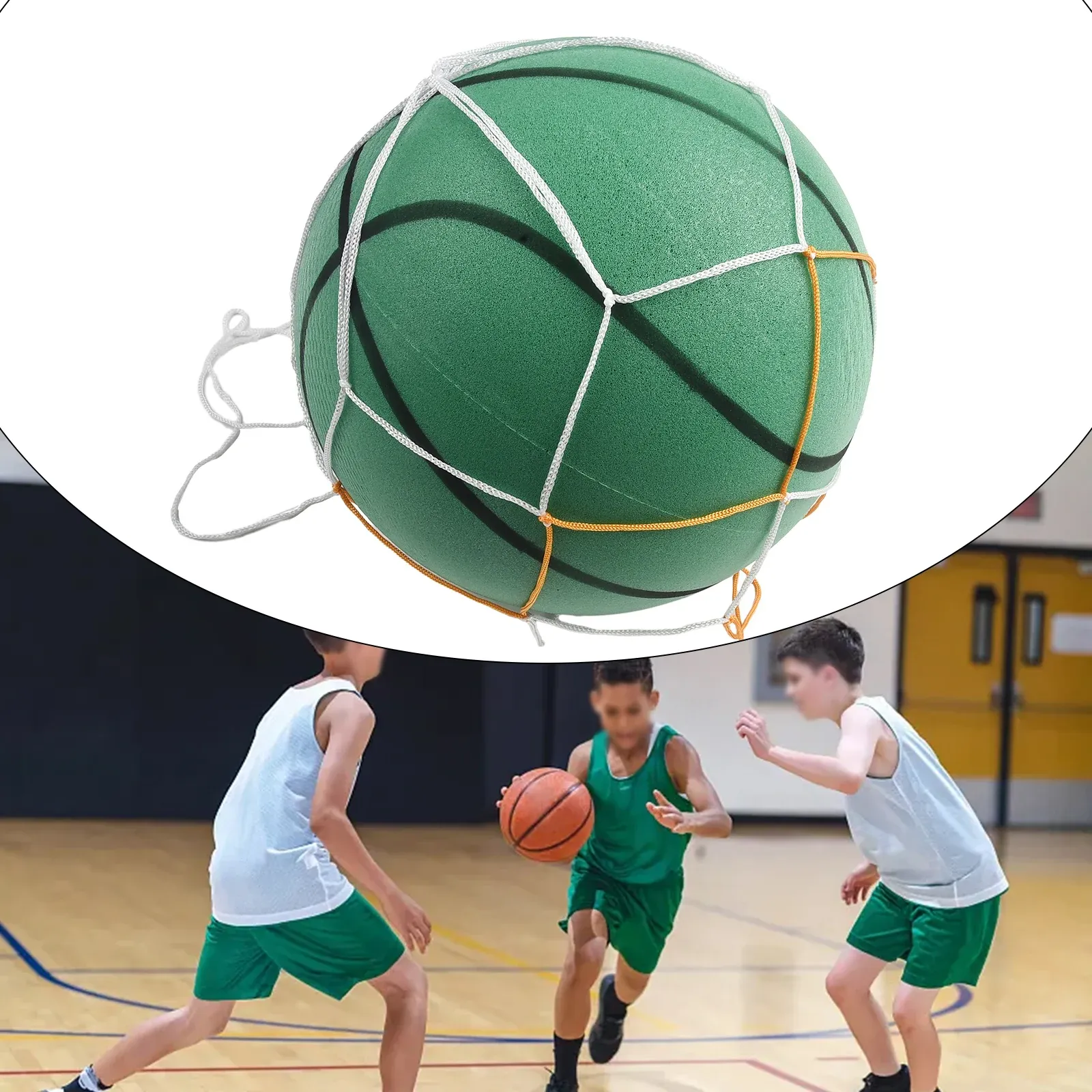 Basketball Bouncing Mute Ball Indoor Silent Skip Ball Placground Bounce Basketball Child Sport Toy Game Sponge Ball Sport Zabawka dla dzieci