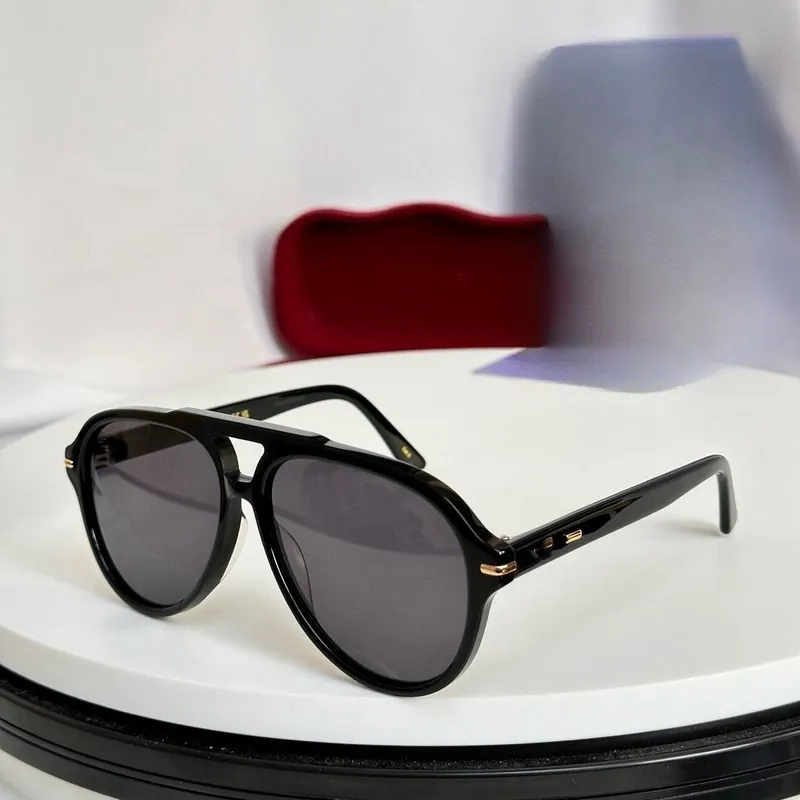 2024 Designer Sonnenbrille für Frauen Männer Luxusbrillen Herren Frauen Sonnenbrillen Maskenförmige Rahmen Navigator Glass Fashion Schwarz