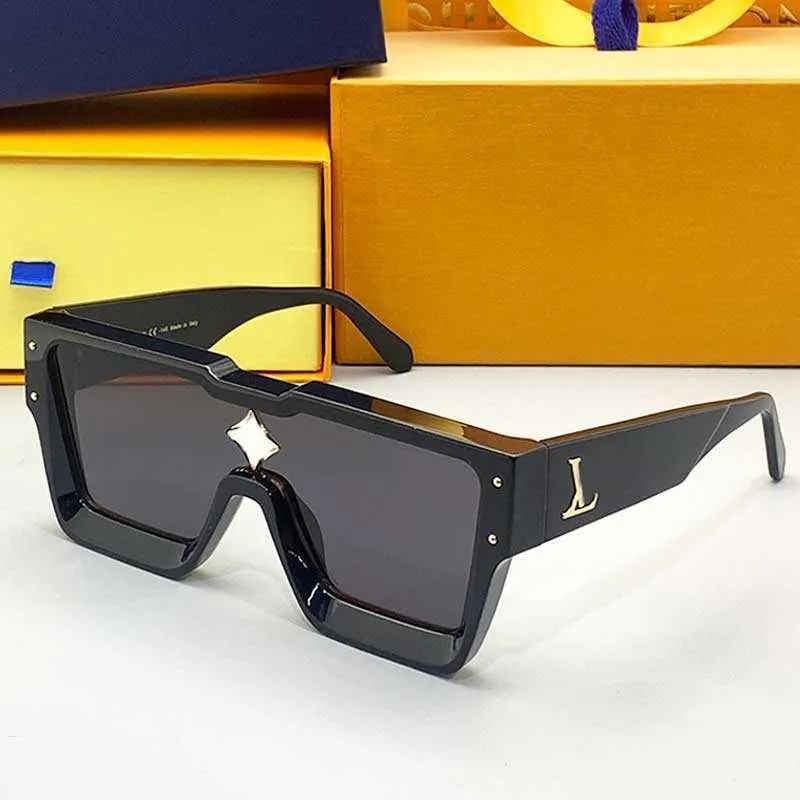 Occhiali da sole cicloni z1547 designer marchio maschile acetato telaio nero oro oro 100% protezione UV firma incisione di moda femminile