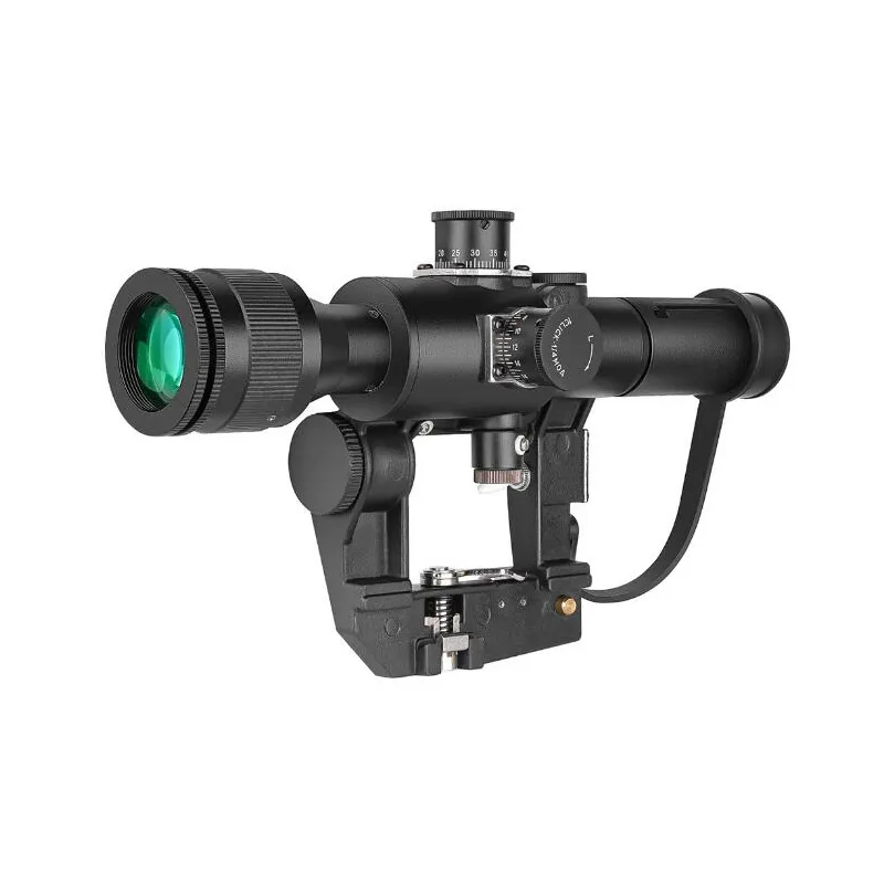 SVD 4x26 Red illuminé Riflescope Glass Reuticle Scope Tactical Optics Sisets Tirant Ak Rifle Hunting Shot Outdoor