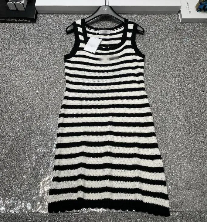 Knit Sleeveless Stripe Dress for Women Cotton Blend Above Knee Summer  Sundress with Scoop Neck from Dhgate Basic & Casual Dresses - price 40.21