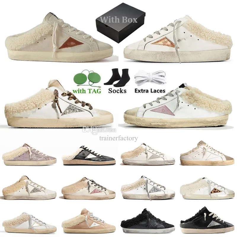 Tênis dourados de alta qualidade Famosa Itália Brand Paris Hi Ball Star Sapatos Casuais Libele Lanquen Dirty Super-Star Women Trainers Sports Sports Shoes 35-46