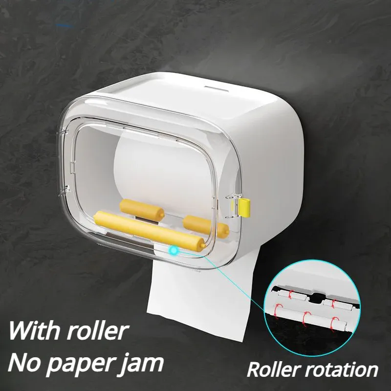 Boîte de carvins de toilette des porte-toilettes, rouleau, poinçonnage du tiroir en papier gratuit, grille de rangement, boîte en papier toilette, toilette de toilette