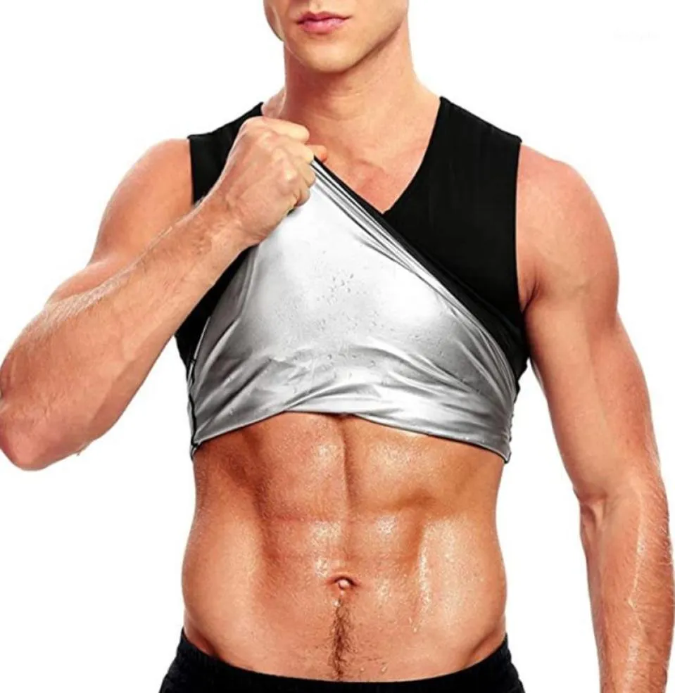 Nowi mężczyźni sauna sauna sauna sauna kamizelka potu mężczyźni redukujący trening shaperwear Top Spalanie tłuszczu Strata Maga Trener Trener Koszula Top16055774