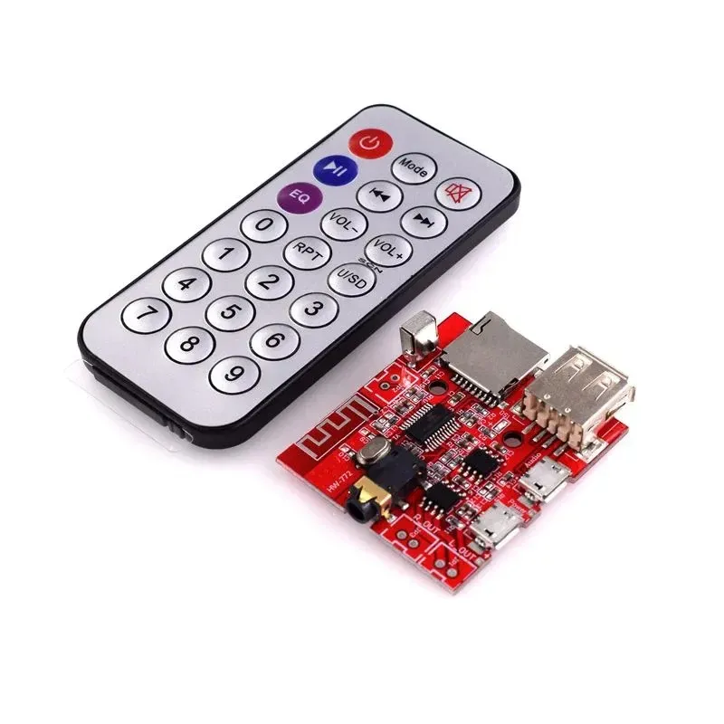 Auto Bluetooth 4.1 MP3 WAV Decodering Board 3W Luidspreker Versterker Audio Ontvanger Module Ondersteuning USB/TF/U-DISK/IR Afstandsbediening