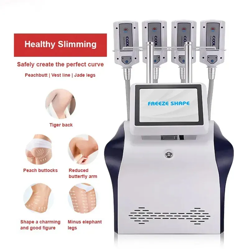 New Product 4 Handles Cool Cryo Ems Plates Pads Slimming Machine Skin Lifting Cool Freezing RF Burning With Ems