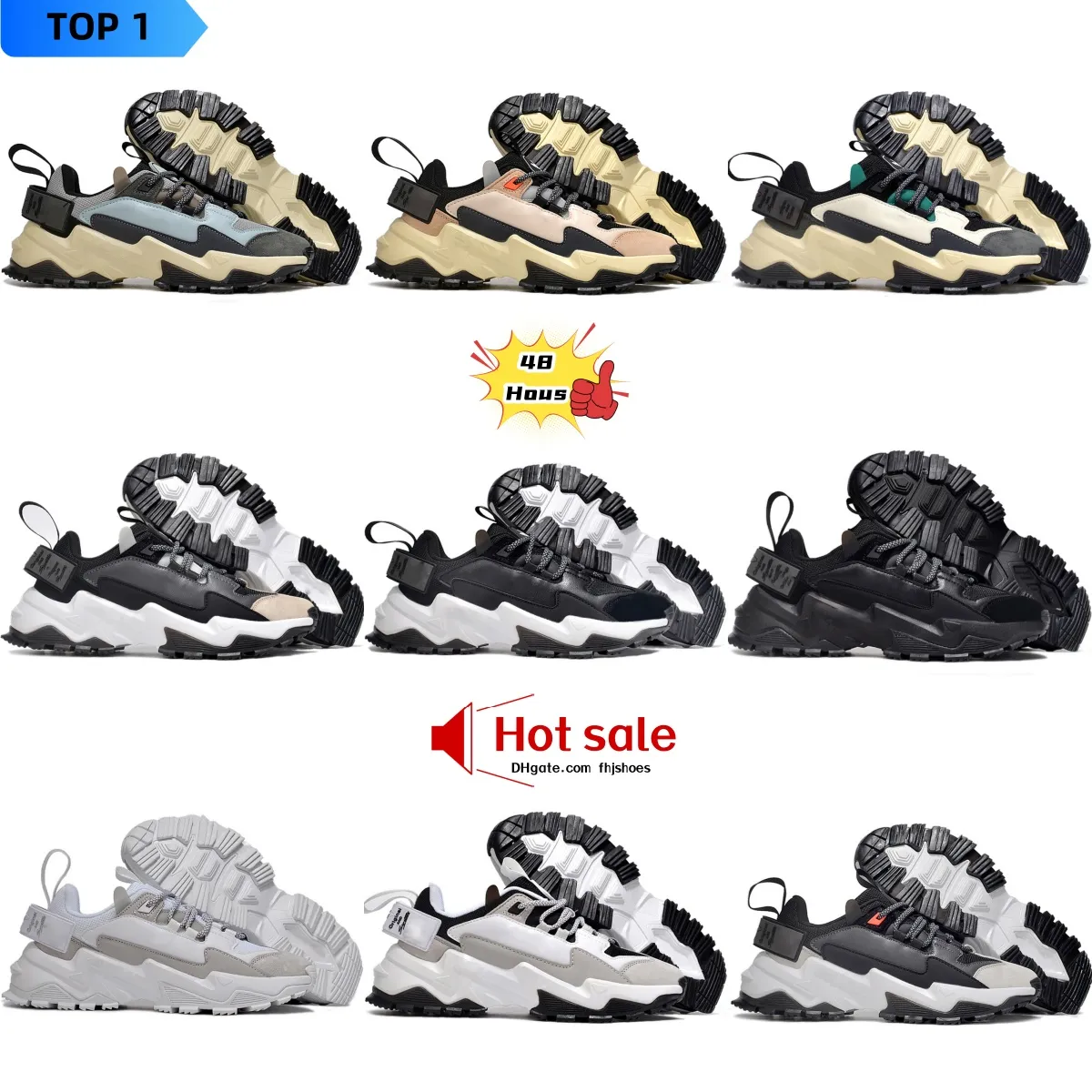 Chaussures de créateurs classiques ozweego snekers absorbant des hommes de papa rétro respirant femme noire blanc jaune extérieur extérieur