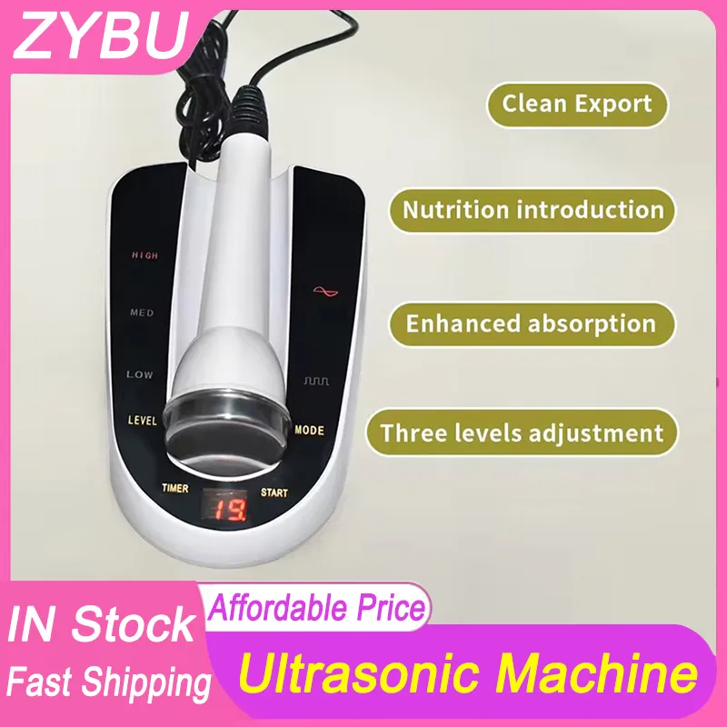 Home Use Portable 2 in 1 Ultrasonic Facial Machine Skin Care Tools High Frequency Ultrasound Introducer Rejuvenation Eyes Anti Wrinkle Massager Salon Beauty Device