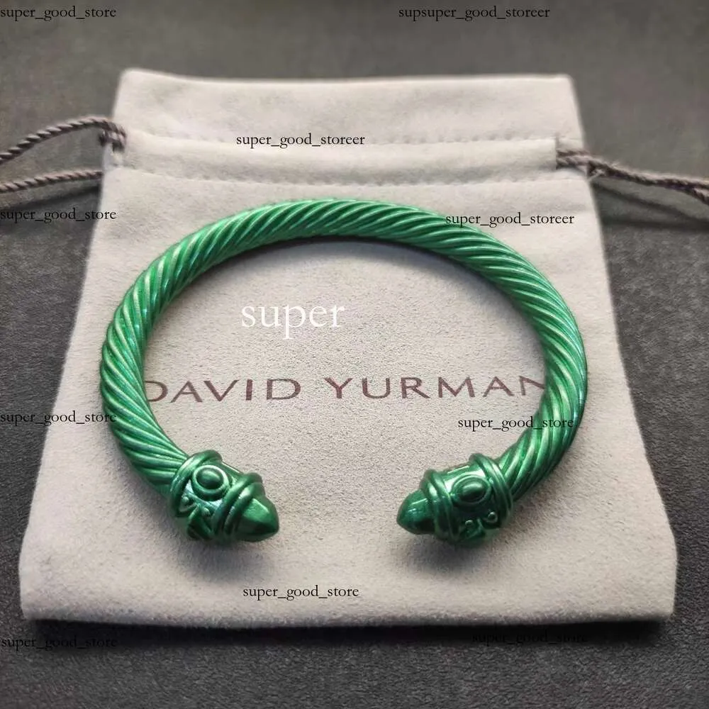 Novo 2024 Dy Desgente David Yurma Jóias Pulseira de alta qualidade simples e elegante Popular Twoven Twisted Rope Fashion Ring David Bracelet Punk Jóias David Tamanho 2 321