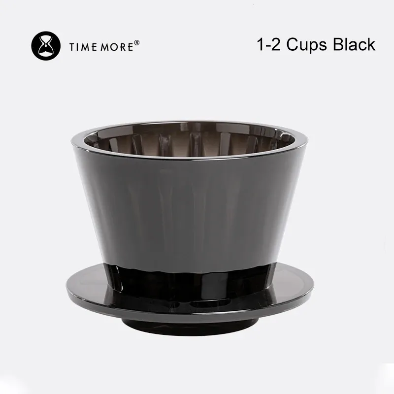 TIMEMORE B75 Goteo de café Dripper Crystal Ojo sobre filtro PCTG 12 tazas fabricante de fondo plano uniformidad 240416