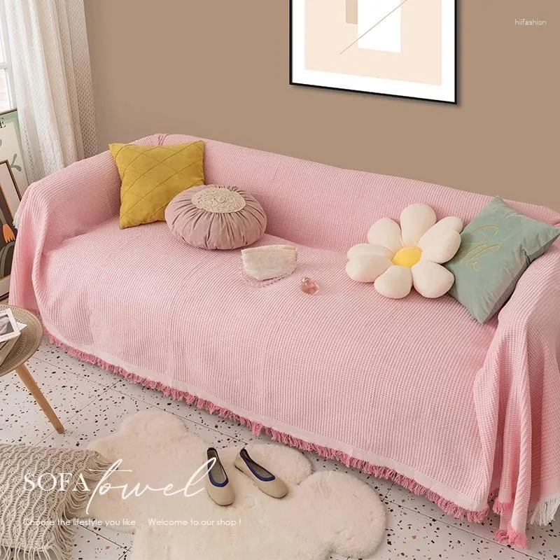 Filtar 90 150 cm bomullsoffa täcker filthandduk för vardagsrumsmöbler dekor tapestry soffa hem