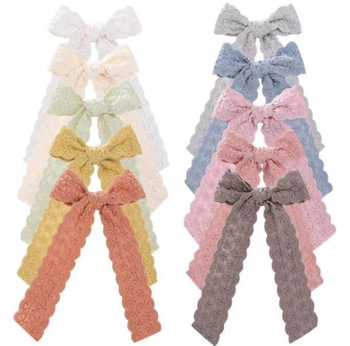 NOUVEAU CLIP HOIR DE CHEUR BOW VINTAGE POUR GIRLS BARRETTES BOWKNOT HEIPPIN FAIRY Sweet Headwear Clips élégants