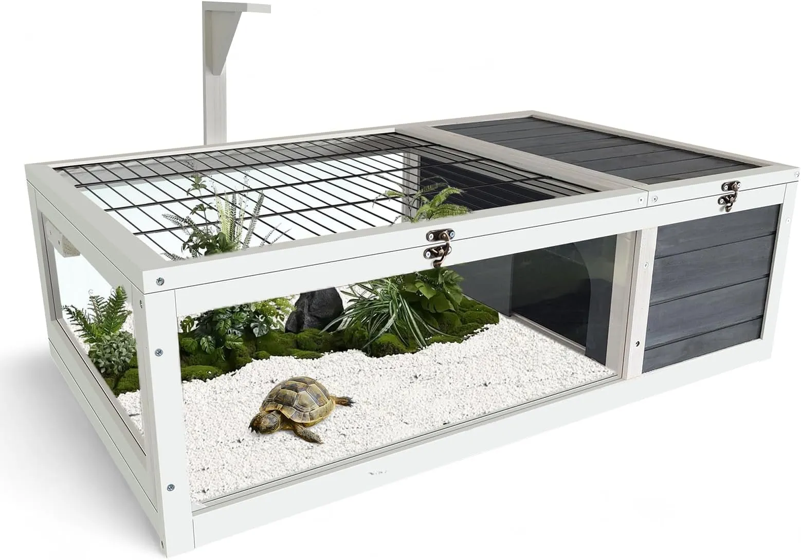 Large Wooden Tortoise House: Indoor \u0026 Garden Outdoor Tortoise Enclosure  with Leak-Proof Trays. Shop Now! from Dhgate Other Reptile Supplies - price  86.27, image size:1558x1089